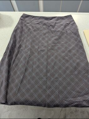 Covington Gray Plaid A-Line Skirt